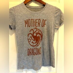 Box Lunch Gray  Mother of Dragons short sleeve tee shirt - size small